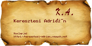 Keresztesi Adrián névjegykártya