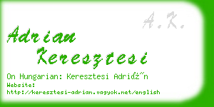 adrian keresztesi business card